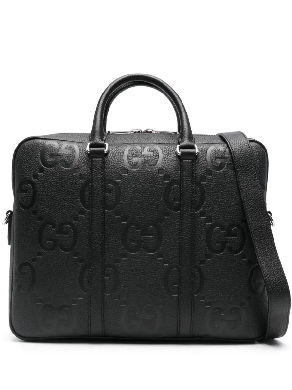 Gucci Jumbo GG Briefcase | Black | FARFETCH