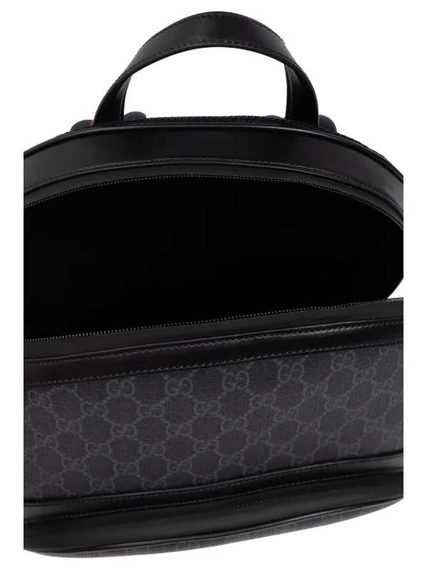 Gucci monogram-pattern Canvas Backpack | Black | FARFETCH display picture 2