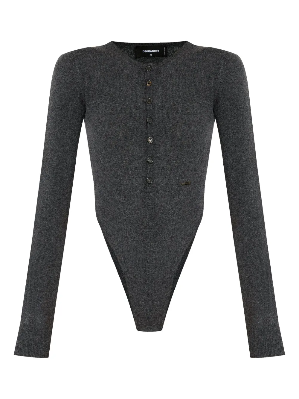 Dsquared2 High-cut Wool Body In Dark Grey