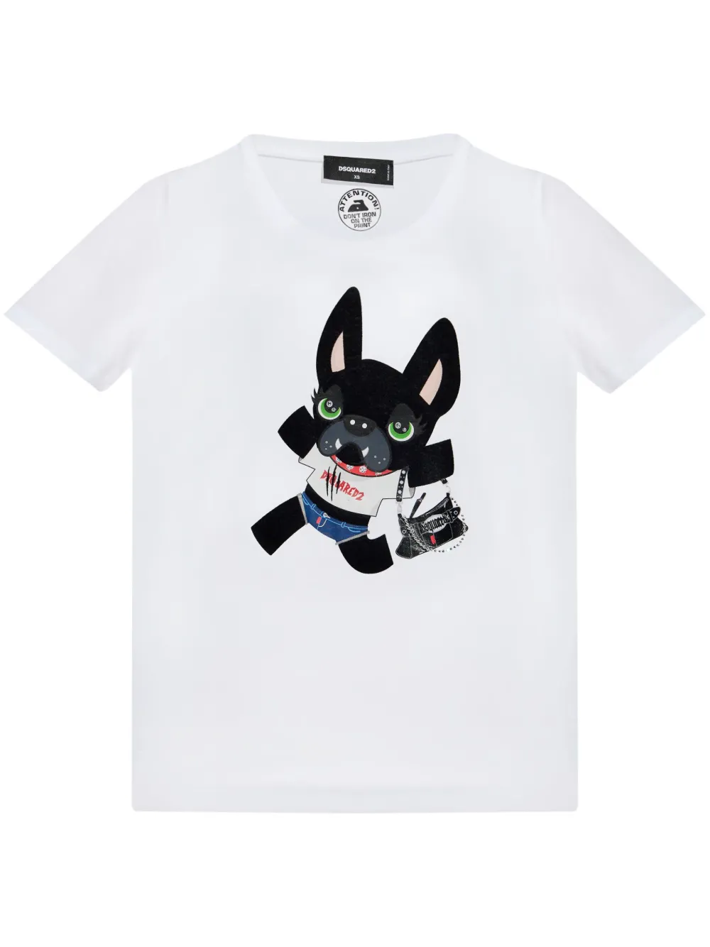 Dsquared2 Dog Print T-shirt In White