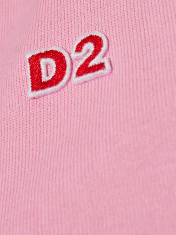 DSQUARED2 Logo Patch V-neck Cardigan | Pink | FARFETCH