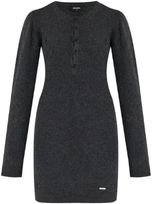 Robe Fourreau DSQUARED Noire Sans Manches - Taille 40/4, Neuve Avec étiquettes