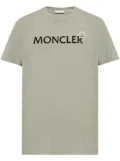 Moncler flocked-logo cotton T-shirt - Grey