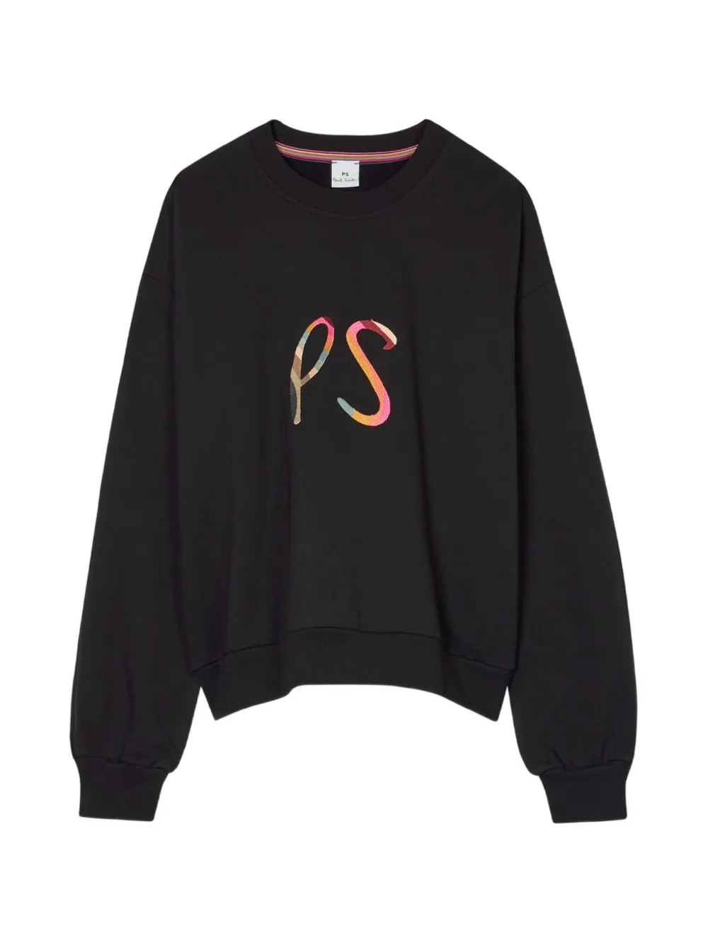 PS Paul Smith Spray Swirl sweater van biologisch katoen Zwart