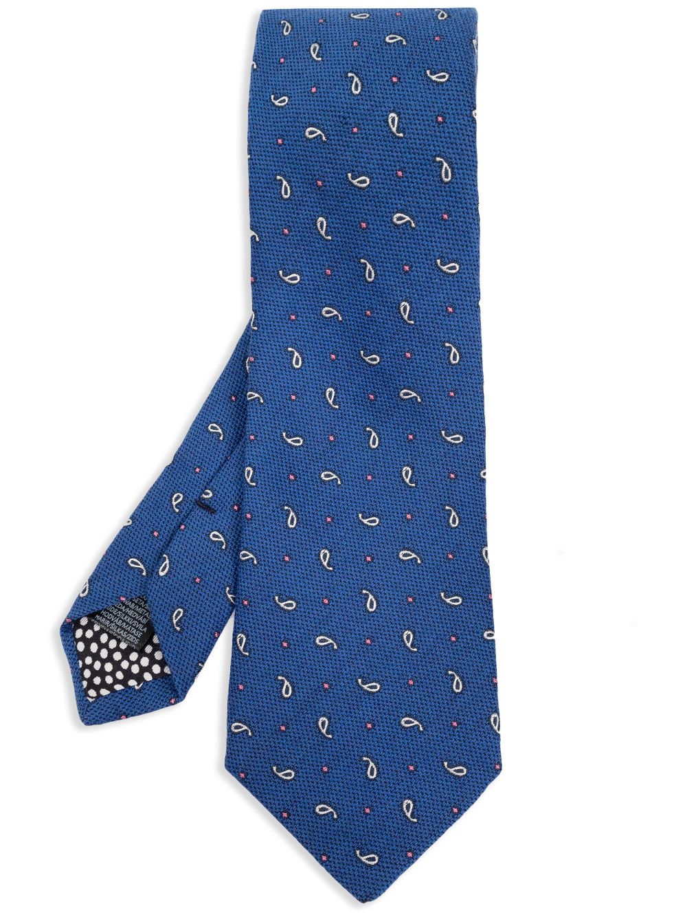 Paul Smith Cornucopia-pattern Tie In Blue