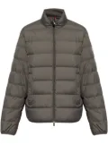 Moncler logo patch down jacket - Grey