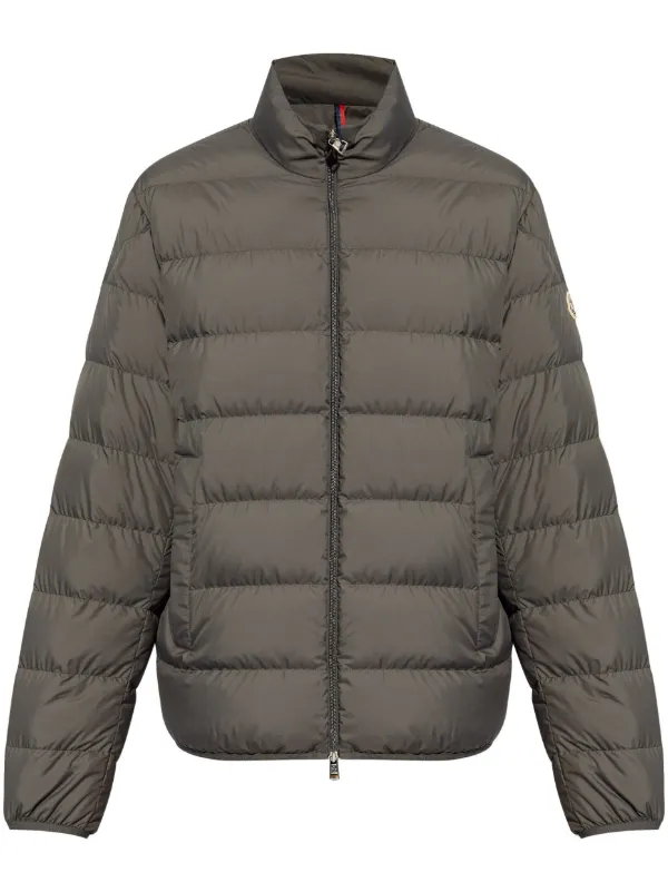 Moncler logo patch puffer jacket on sale