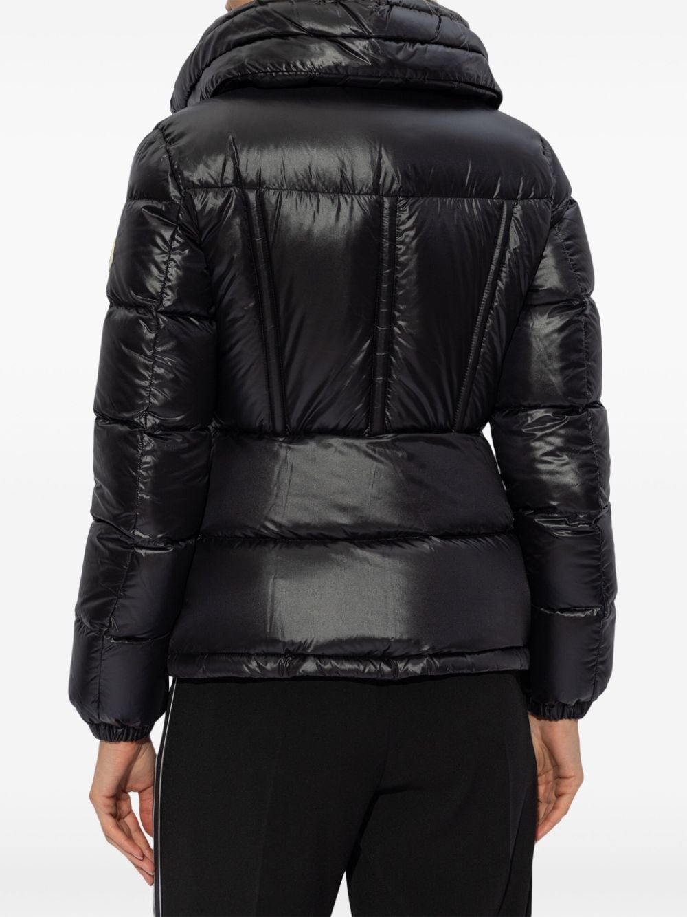 Shop Moncler Padded Down Puffer Jacket In Black