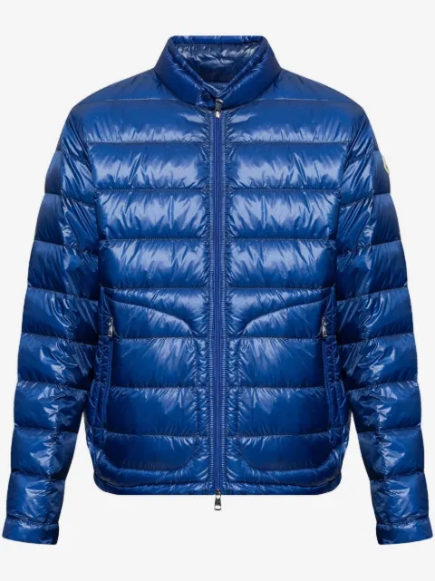 Moncler metallic finish down jacket