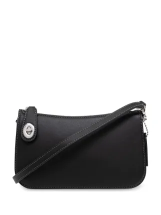 Coach Mini City Bag Black レザー 7105 Coach Vintage Black Leather Mini City Bag Coin Purse