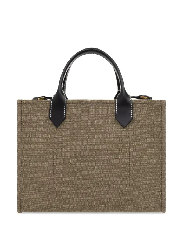 【関税＆送料込み】Balmain Bag \"B-Army\" B-Army canvas bag with leather inserts khaki khaki - Women
