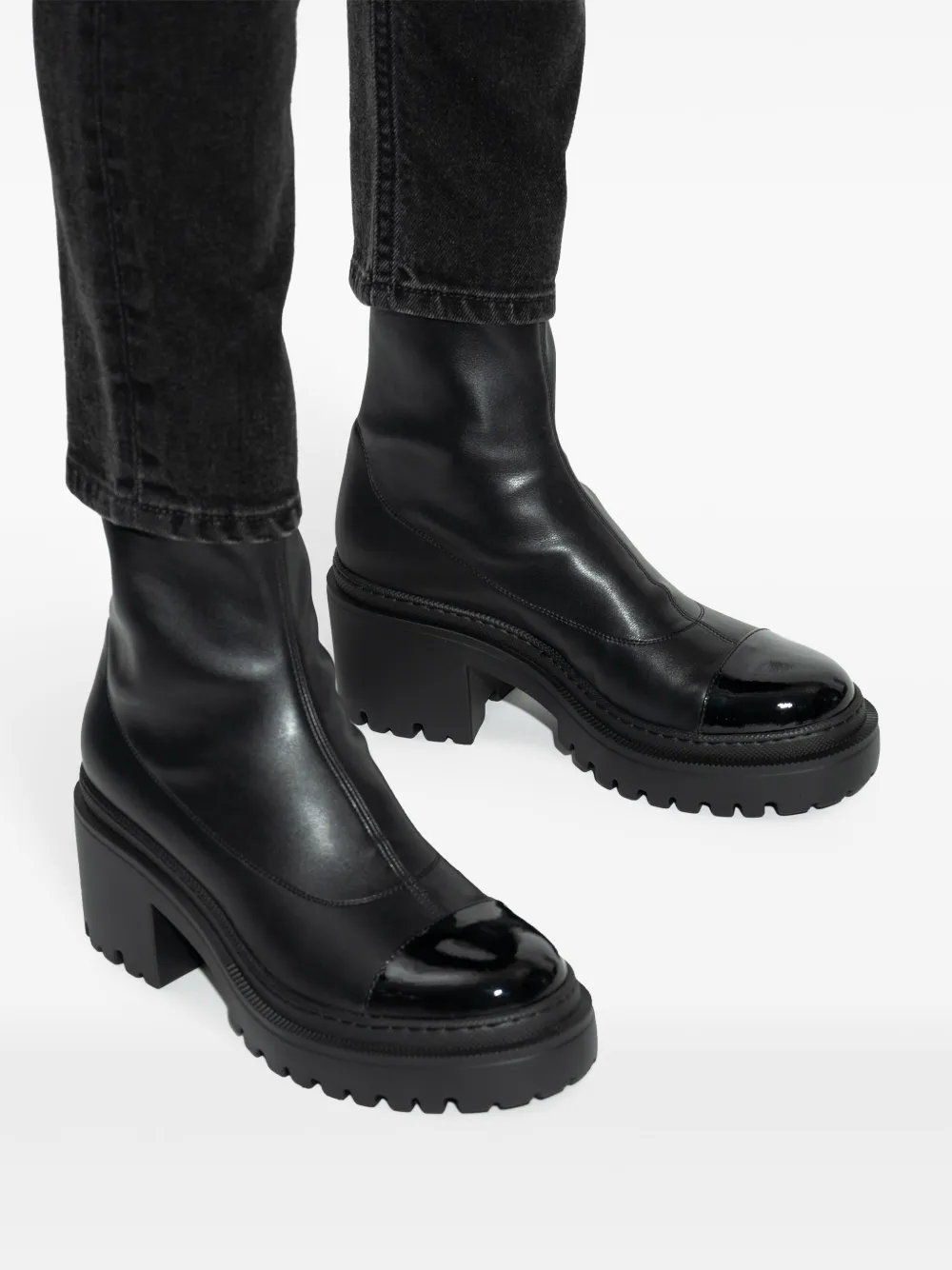 Cheap Maje 75mm leather ankle boots Women