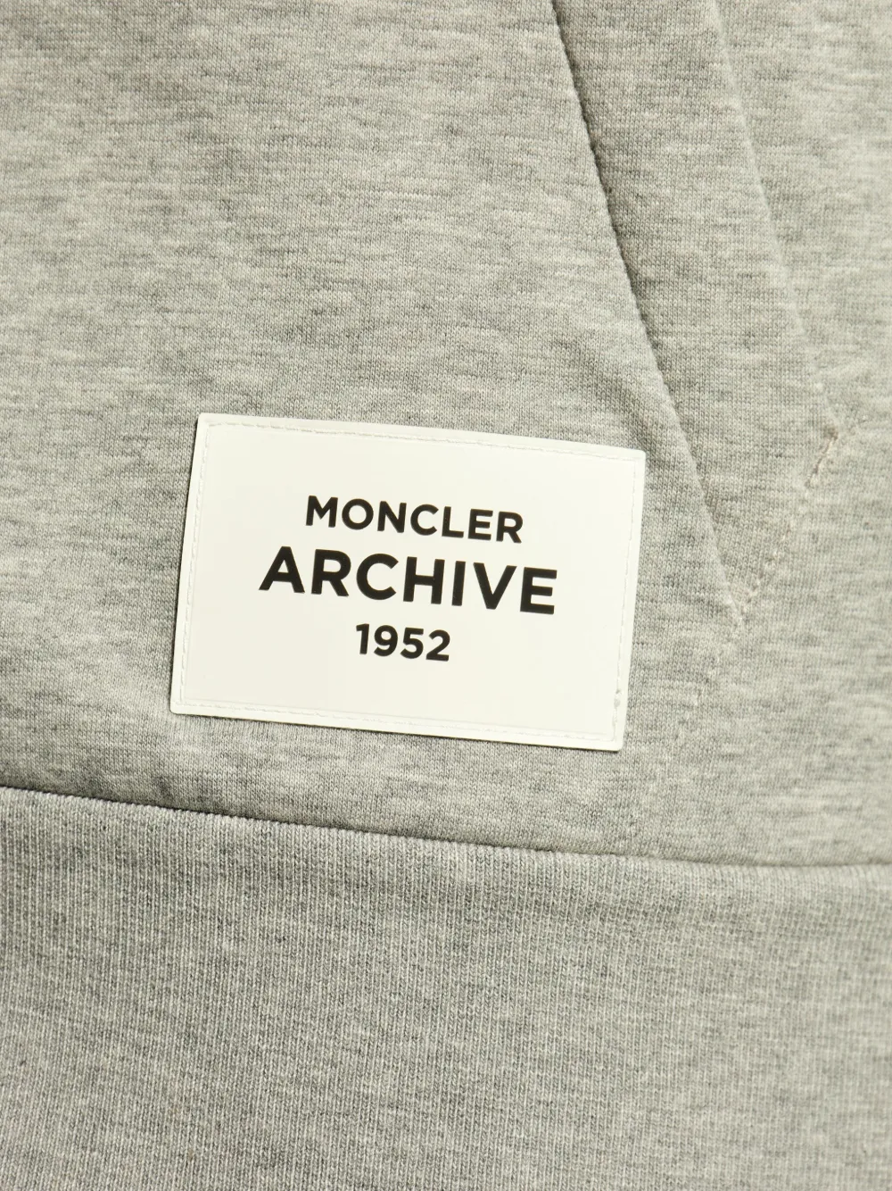 Moncler Hoodie met contrasterende afwerking Grijs