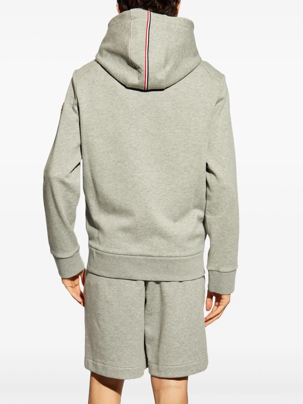 Moncler Hoodie met contrasterende afwerking Grijs