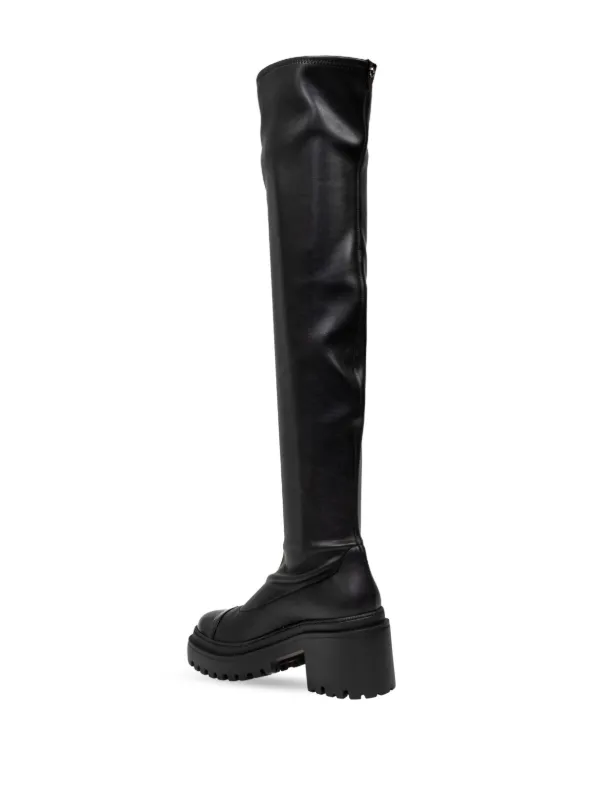 Giuseppe Zanotti over the knee Leather Boots Black FARFETCH CA