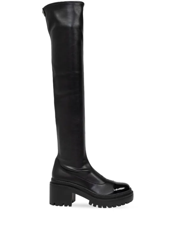 Giuseppe Zanotti レザー ロングブーツ | ブラック | FARFETCH JP