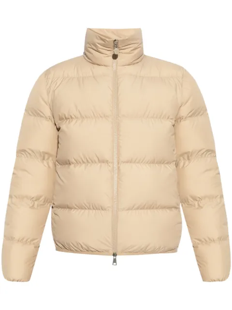Moncler Gefütterte Abbaye Jacke mit Logo-Applikation