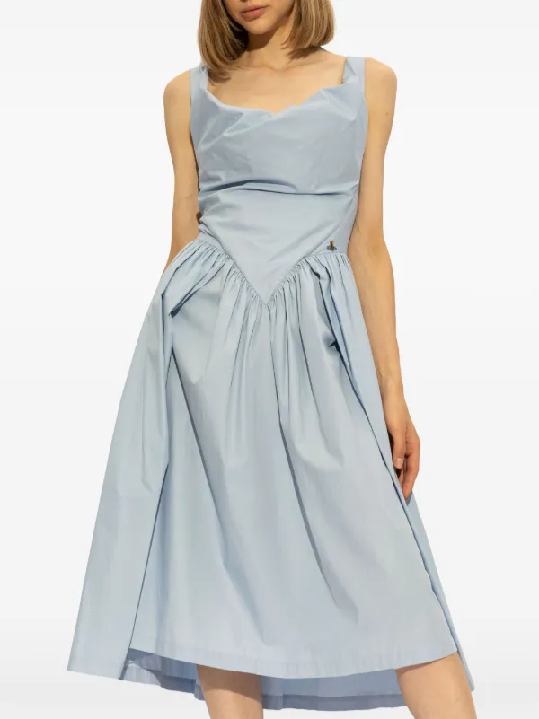 Vivienne Westwood Sunday Midi Dress | Blue | FARFETCH RO