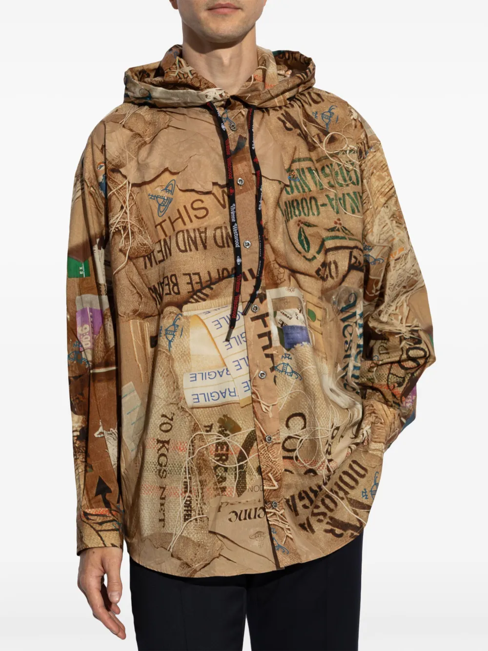 Vivienne Westwood Overhemd met capuchon Beige