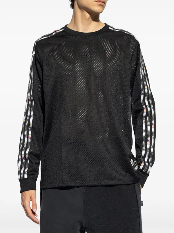 Adidas Pride 3 Stripe Mesh T shirt Black FARFETCH BH