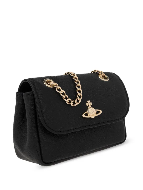 【特別送料無料！】 Westwood Vivienne Victoria Black | Bag Shoulder Leather バッグ