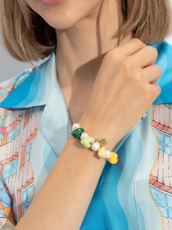 Casablanca Multicolor Bracelet | Gold | FARFETCH