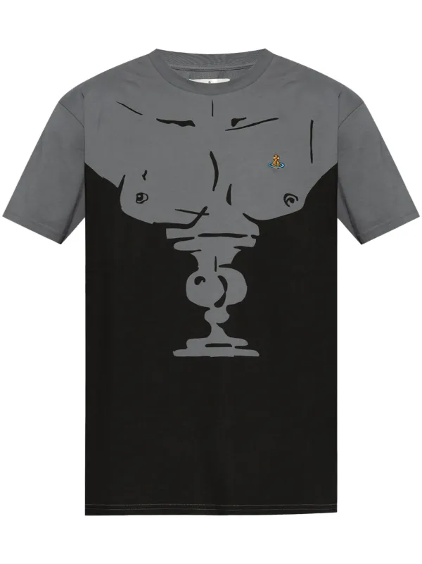 Tシャツ・カットソー VIVIENNE WESTWOOD Dark Grey Cotton T-Shirt 23969444_54068562_600.jpg