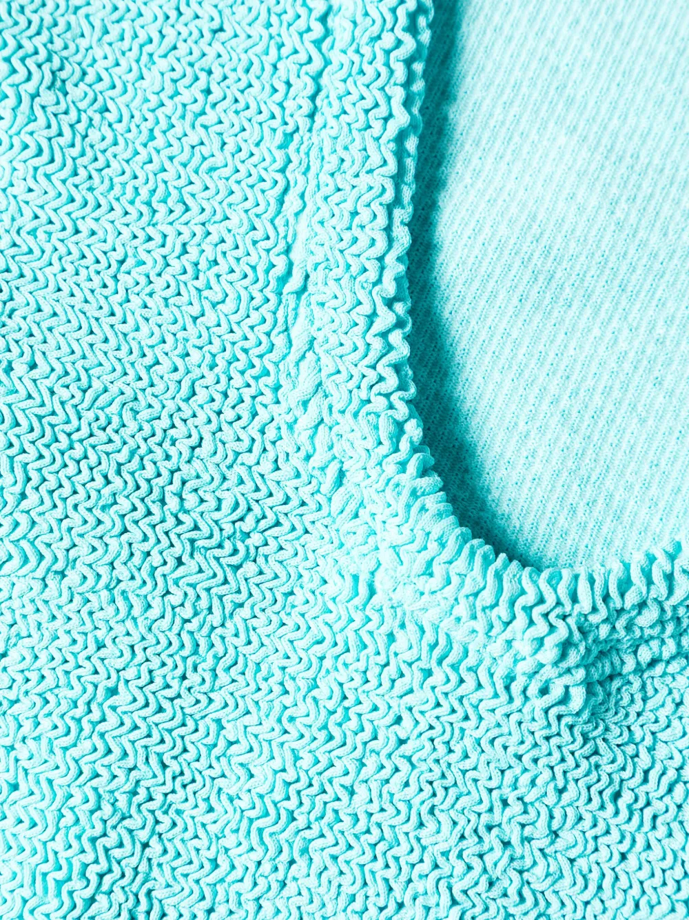 Hunza G Badpak met vierkante hals Blauw