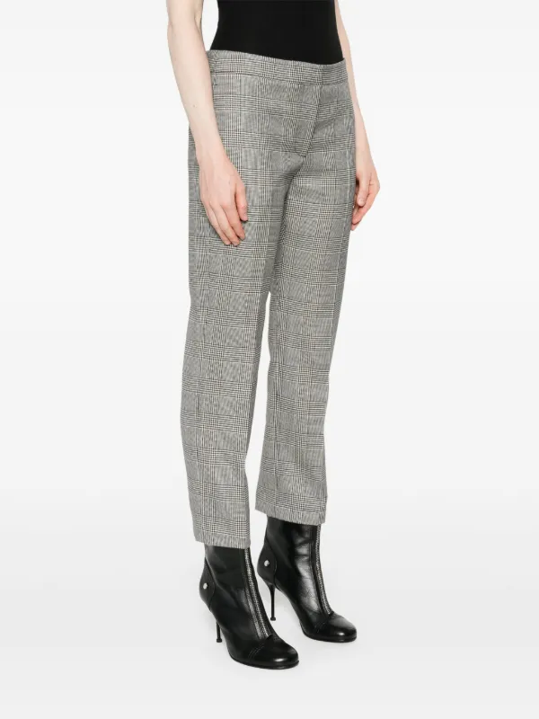 Alexander McQueen チェック パンツ | ブラック | FARFETCH JP