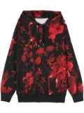 Alexander McQueen Wax Flower hoodie - Black