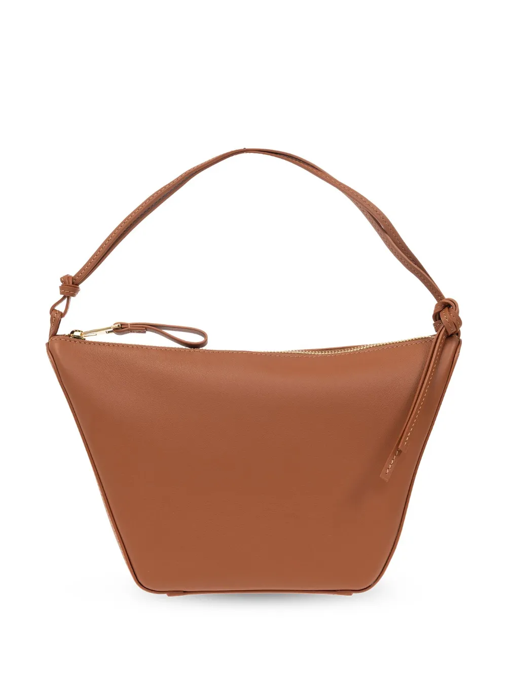 Loewe Mini Hammock Hobo Bag In Classic Calfskin In Braun