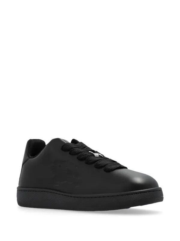 BURBERRY レザーブラックスニーカー Burberry レザースニーカー | ブラック | FARFETCH JP