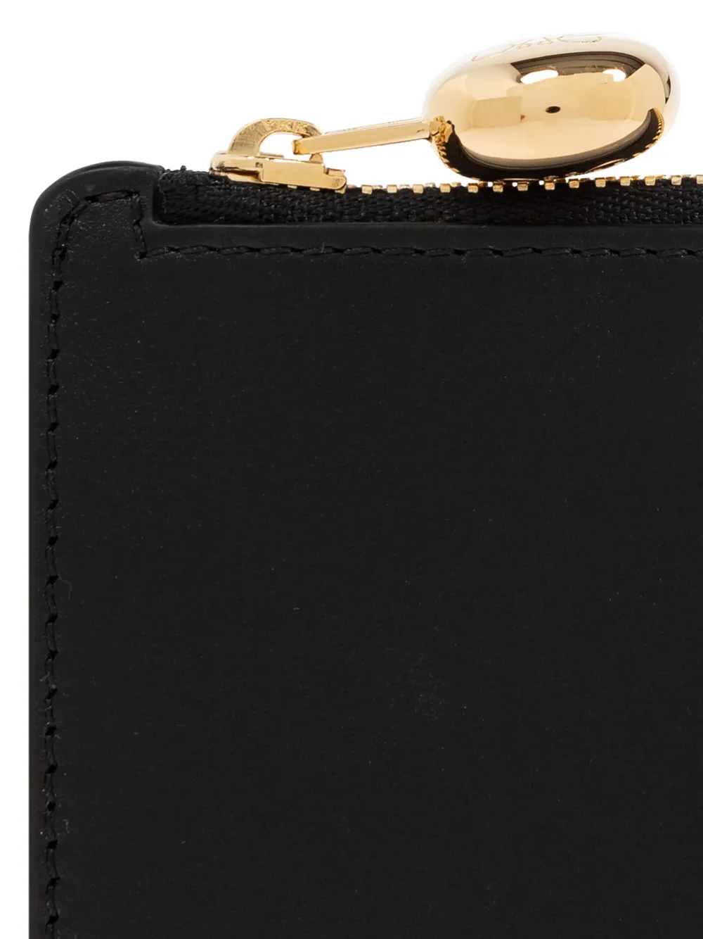 Shop Loewe Pebble Calf Leather Cardholder In Black
