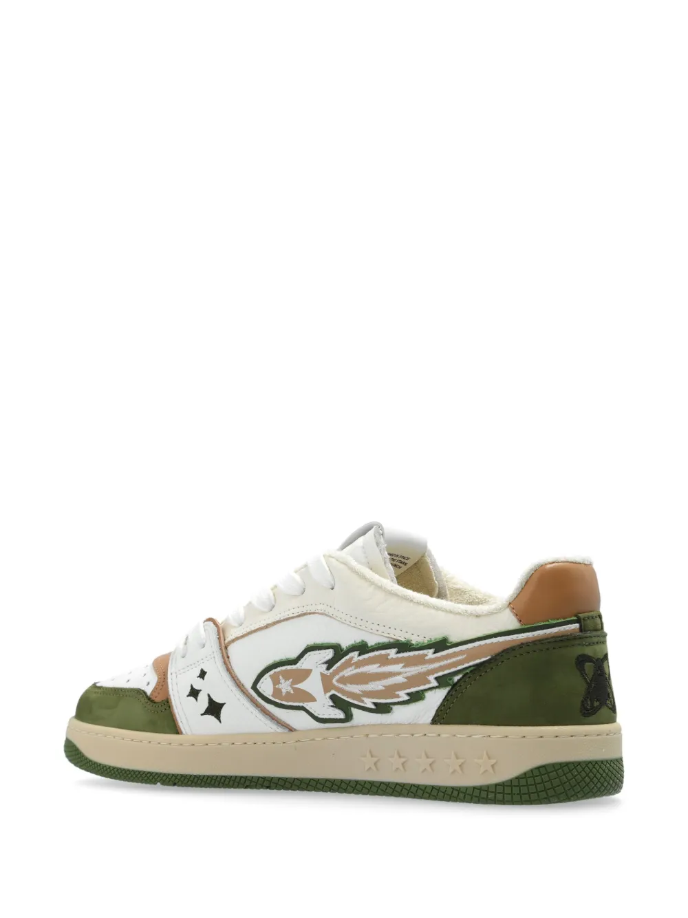 Enterprise Japan Rocket panelled sneakers Green