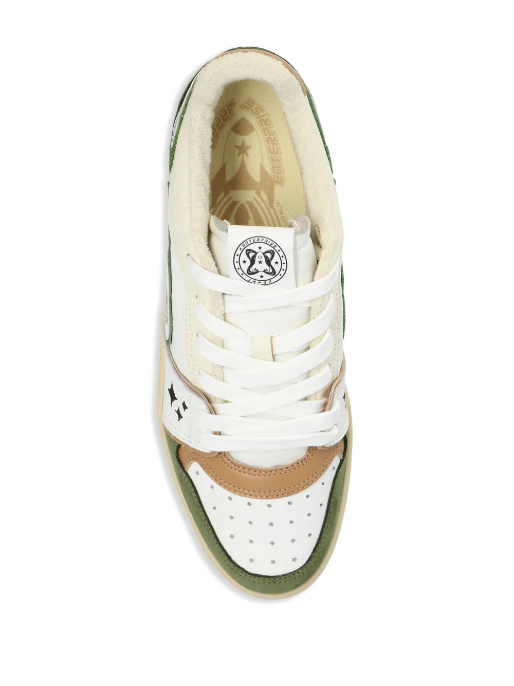 Enterprise Japan Rocket panelled sneakers Green