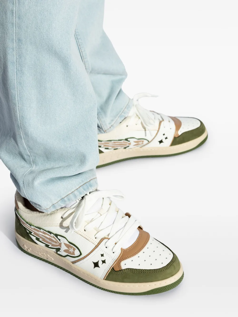 Enterprise Japan Rocket panelled sneakers Green