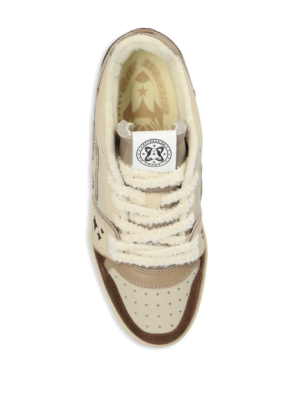 Enterprise Japan Rocket panelled sneakers Brown