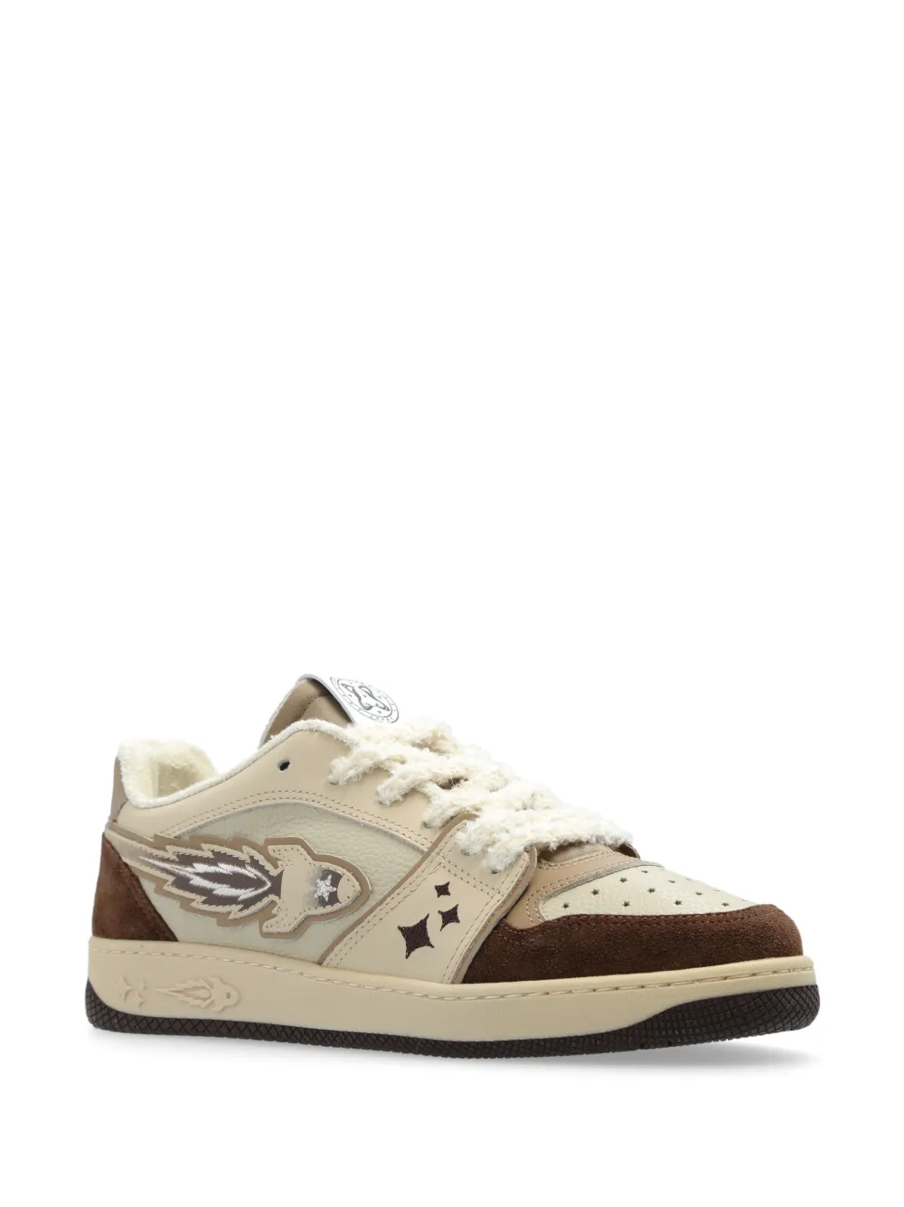 Enterprise Japan Rocket panelled sneakers Brown