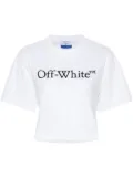 Off-White logo-print cropped T-shirt