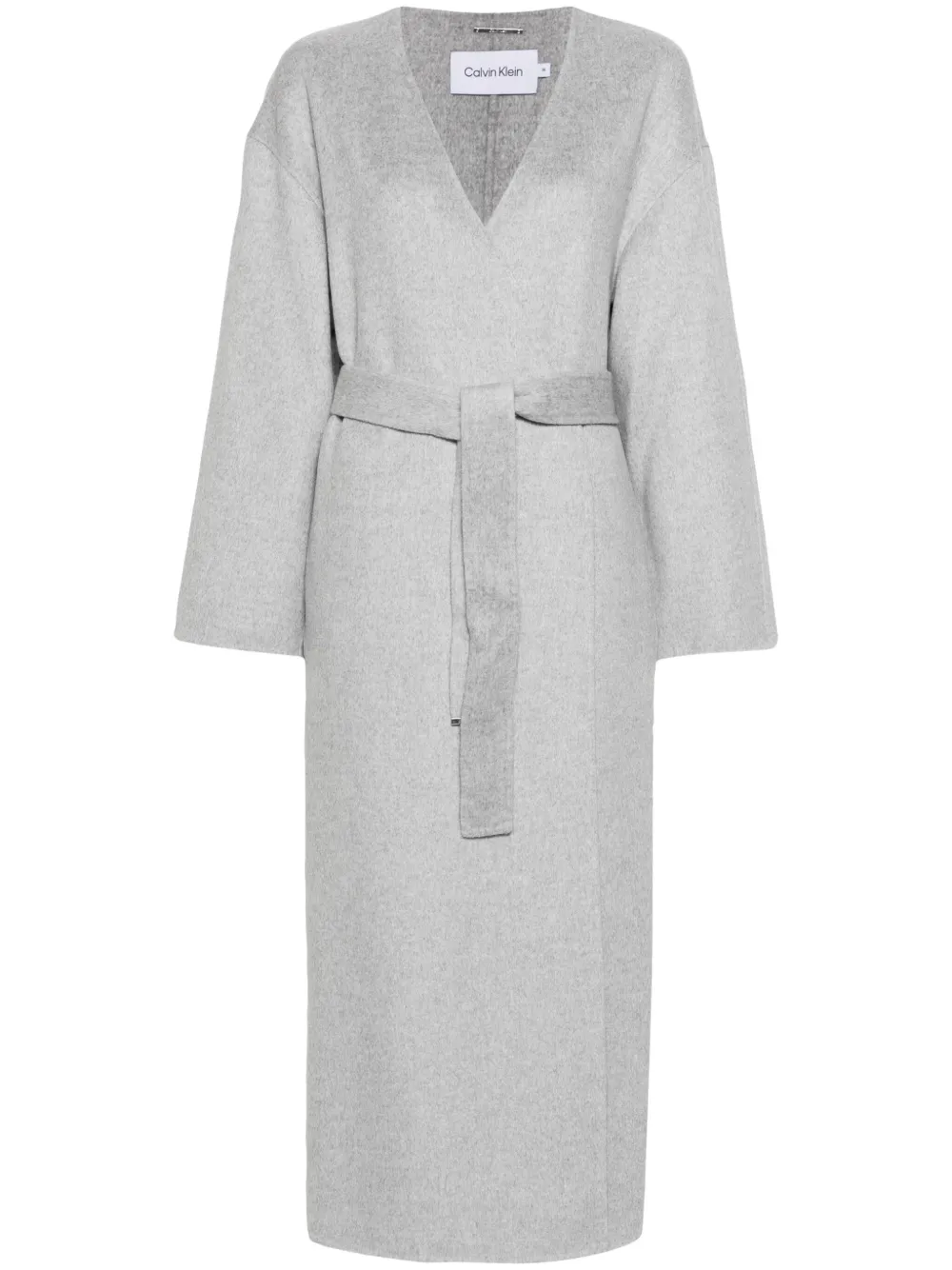 Calvin klein wrap belted coat outlet
