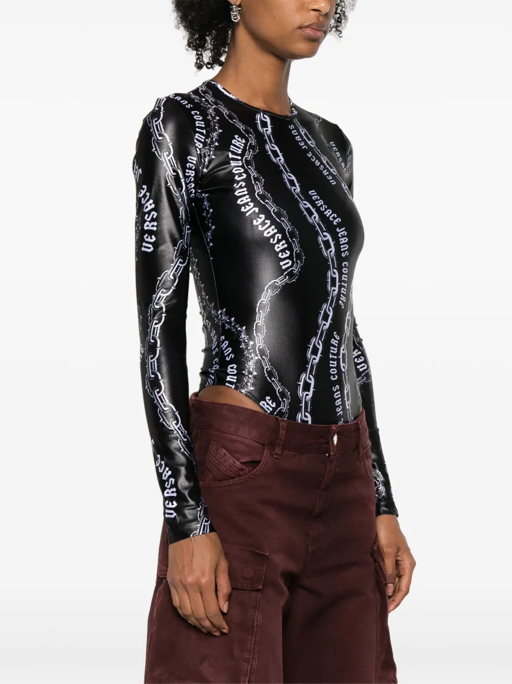 Affordable Versace Jeans Couture Chain Couture-print bodysuit Women