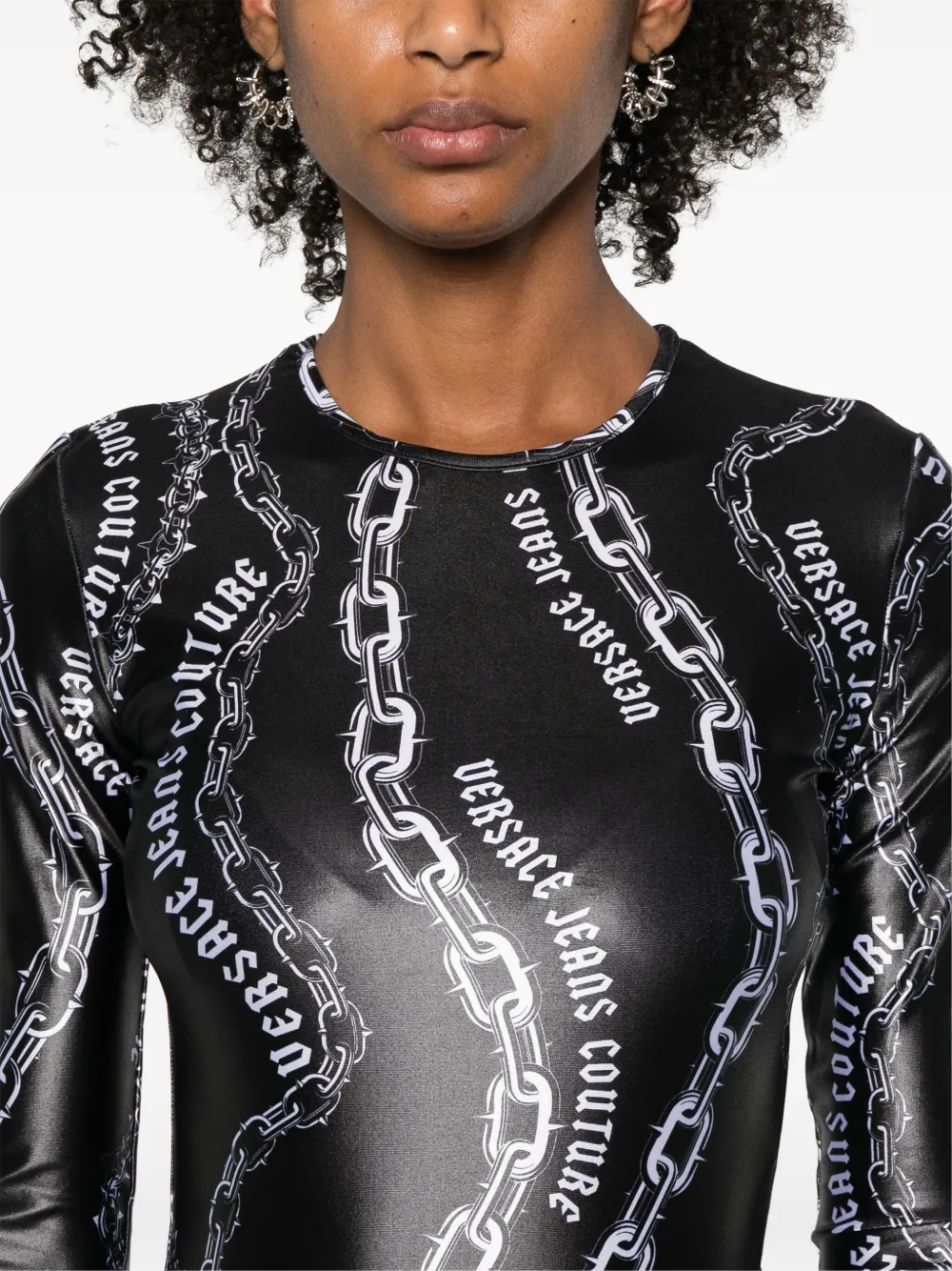 Affordable Versace Jeans Couture Chain Couture-print bodysuit Women