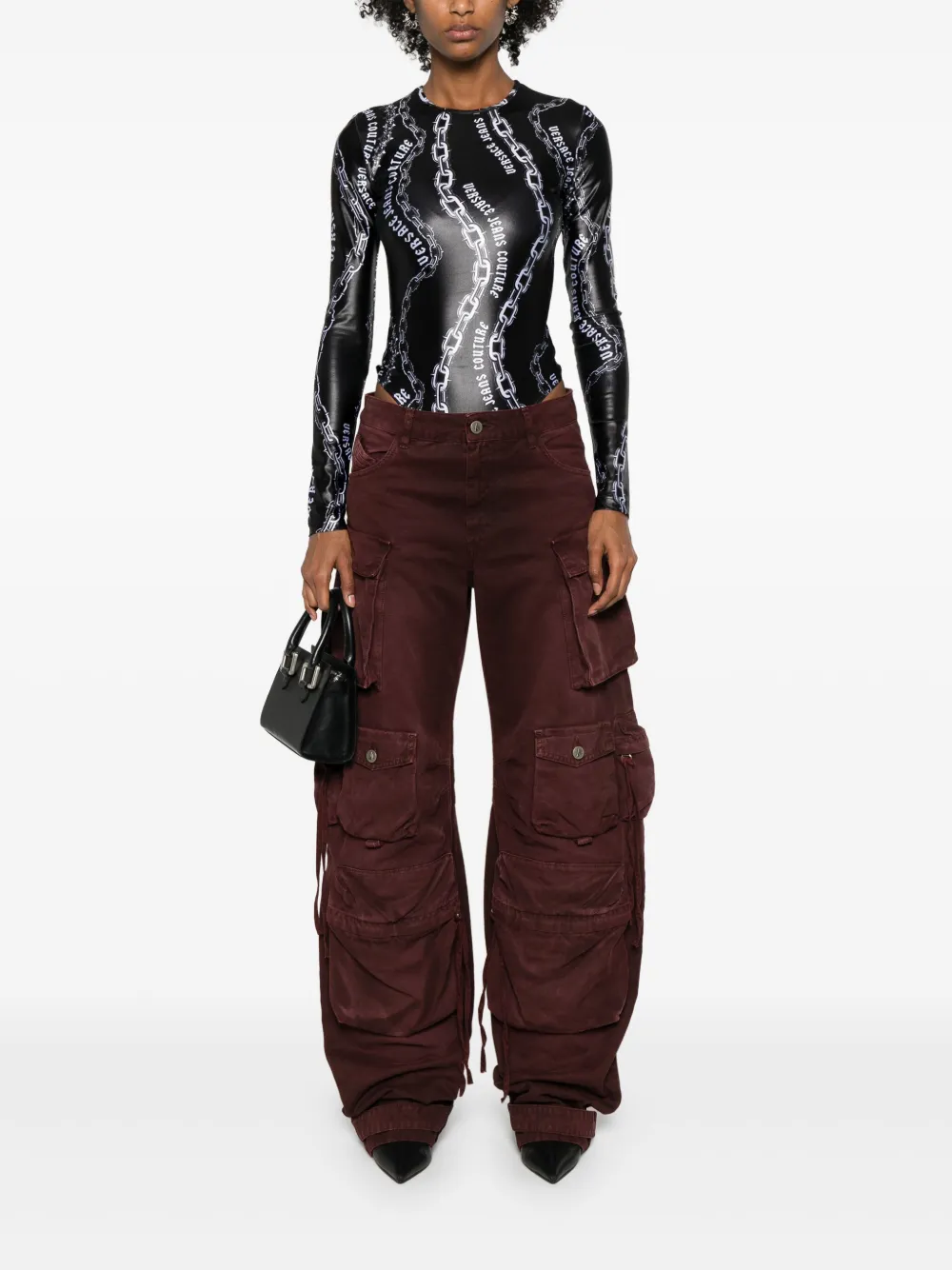 Affordable Versace Jeans Couture Chain Couture-print bodysuit Women