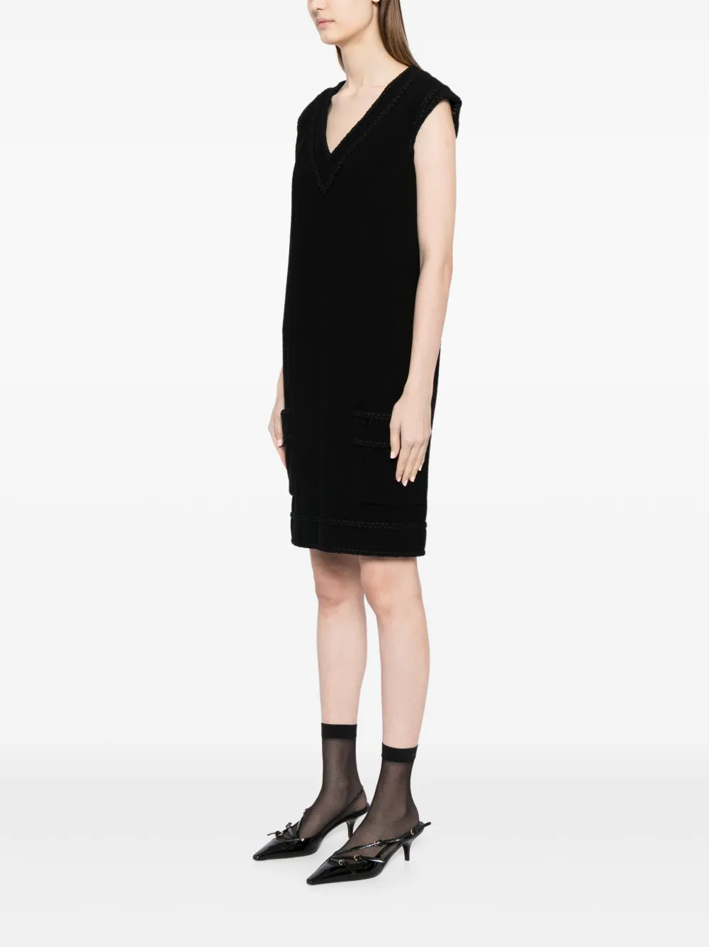 2008 Silk-Blend Sleeveless Dress