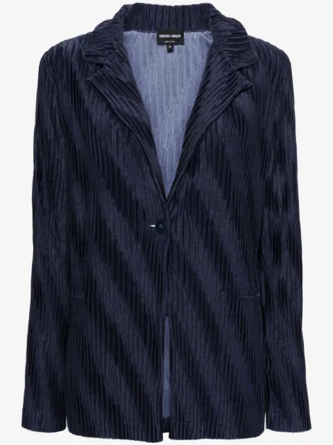 Giorgio Armani plissé-effect blazer
