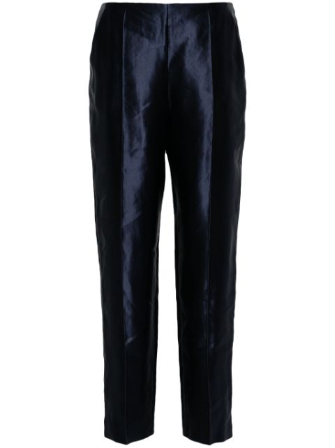 Giorgio Armani seam-detail satin trousers Women