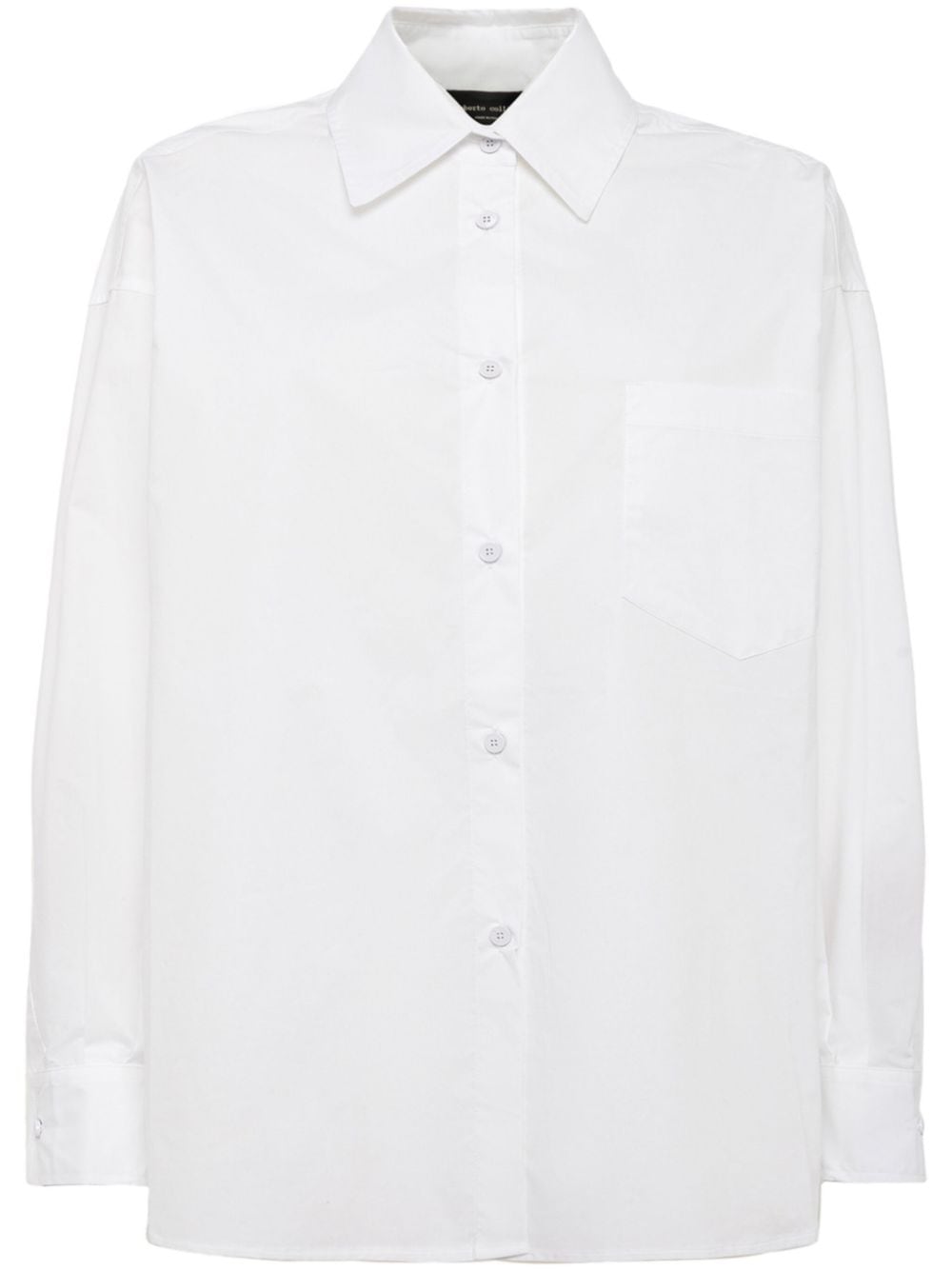 Roberto Collina Long-sleeve Cotton Shirt In 白色