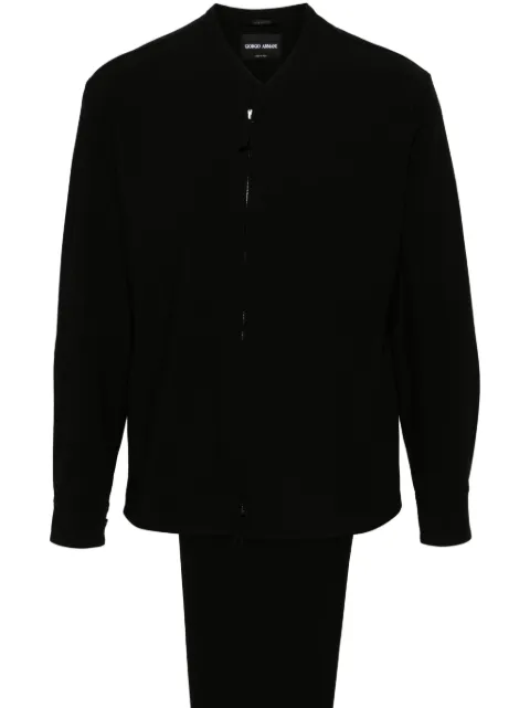 Giorgio Armani wool zip-up jacket and trousers set