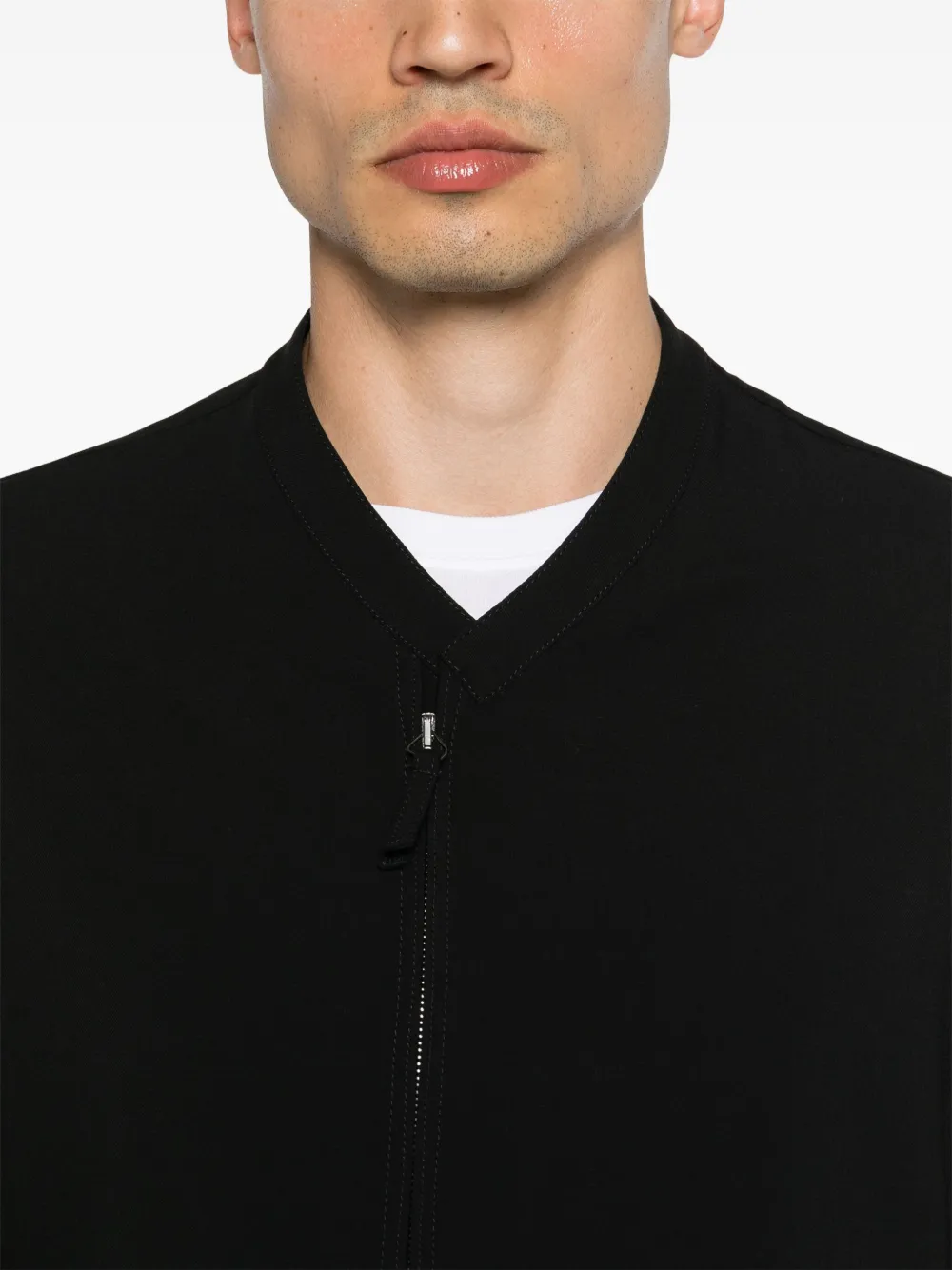 Giorgio Armani Wollen jack en broek set Zwart