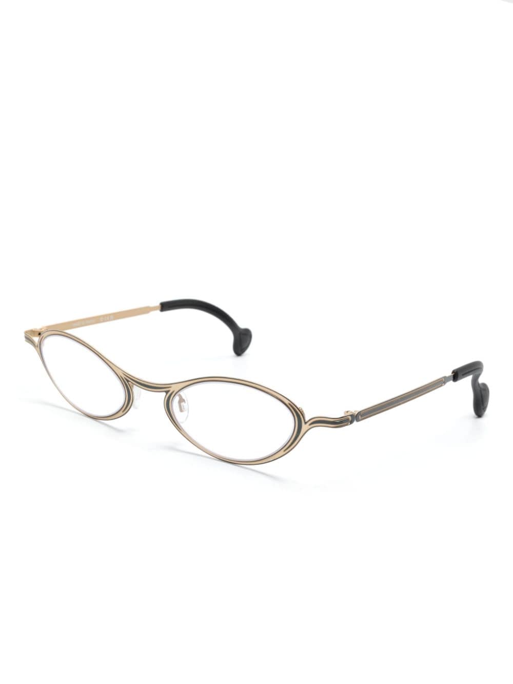 Theo Eyewear Mooka bril met ovaal montuur - Zwart